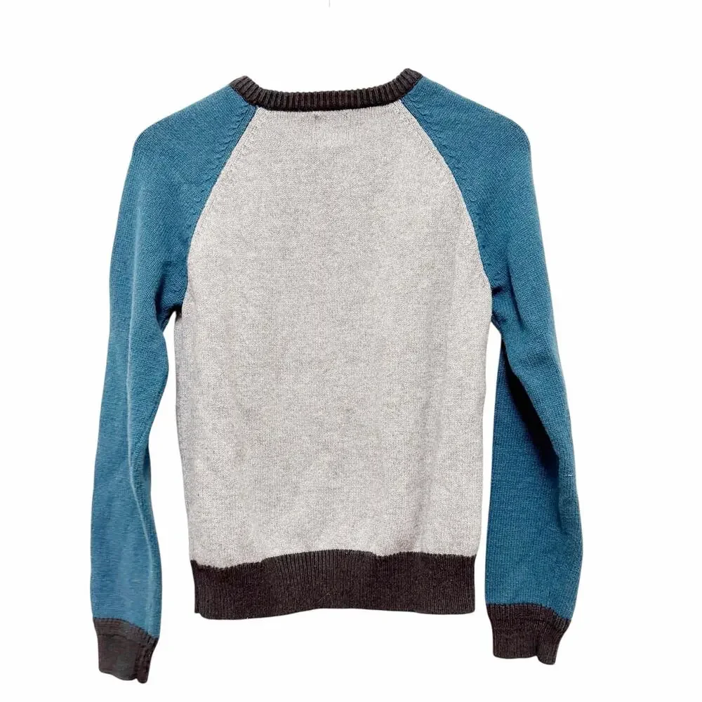 Gap Kids Wool Blend Color Block Sweater Sz XXL 14-16